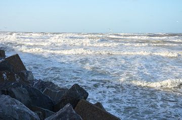 Pierewaaien van Op Het Strand