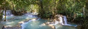 Chutes de Kuang Si dans la jungle près de Luang Prabang au Laos