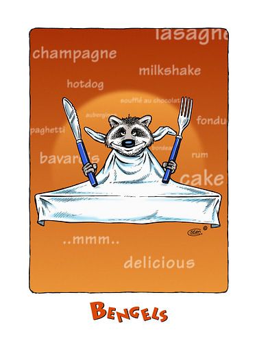 Having a delicious dinner with The Bengels