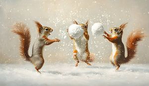 Snowball fight