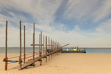 Wadden ferry Texel-Vlieland on Texel by Meindert Marinus