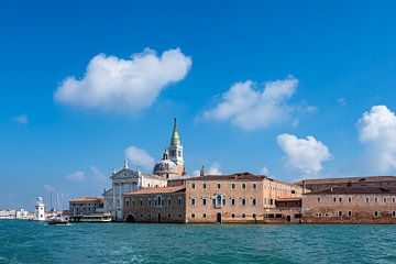 Vue de l'île San Giorgio Maggiore à Venise, Italie sur Rico Ködder