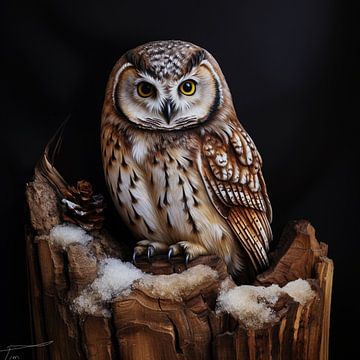 "Silent Wisdom" The Eyes of the Owl by pim vriends