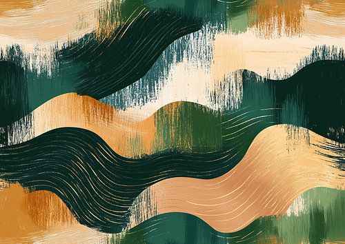 Calming Waves | Couleurs abstraites Vague