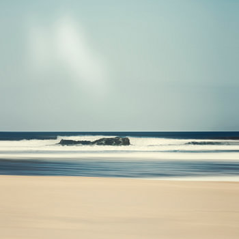 Strand und brechende Welle - Abstraktion