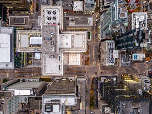 The urban grid of Montréal