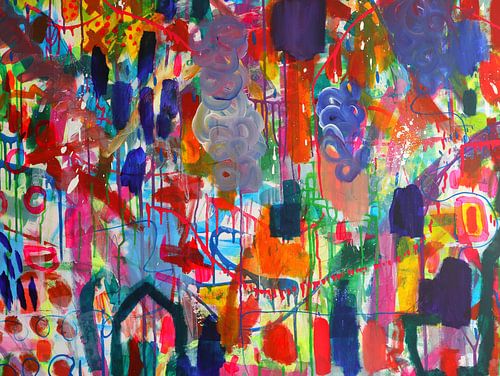 Abstract schilderij Wild at art