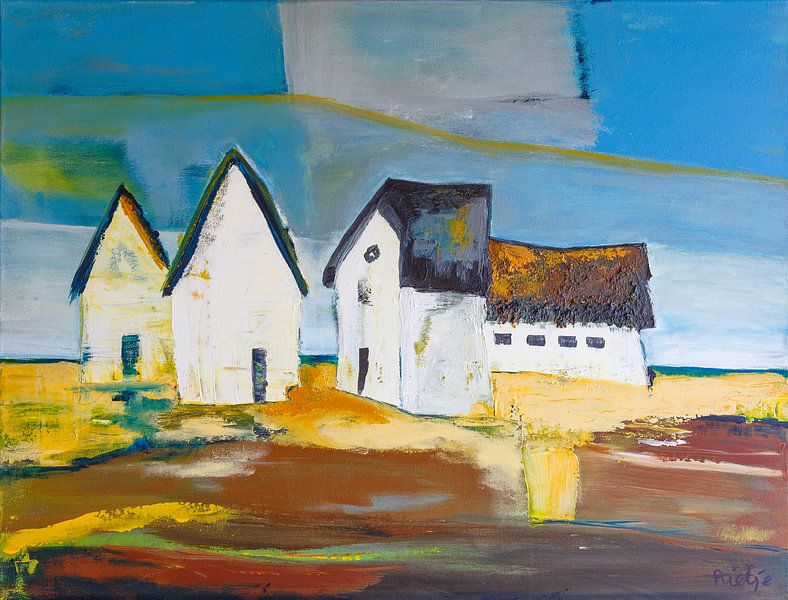 Imperfect landschap van RietjeArt