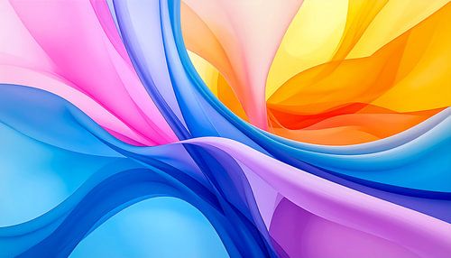 Abstracte kleurencombinatie gecreëerd