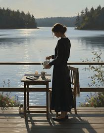 Making Tea During a Peaceful Afternoon by Regan Frederick
