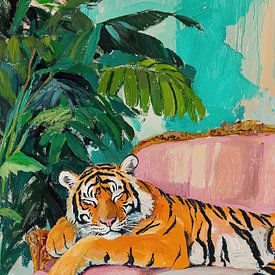 The tiger rests by Niklas Maximilian