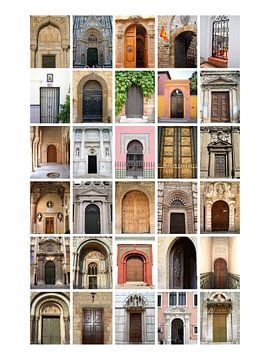 Collage van deuren van Nicolette Vermeulen