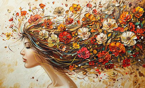 Frau | Malerei | Impressionismus von Blickfänger Gemälde