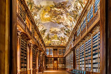 Prachtige bibliotheek in Praag