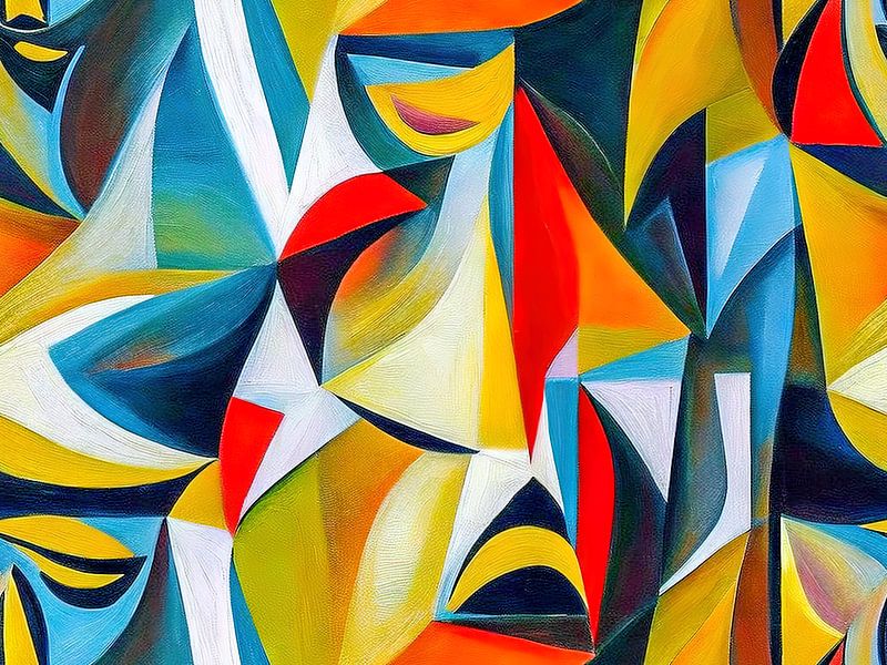 Coloured tangle by Leo Luijten