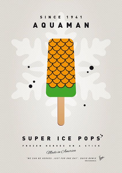 Mein SUPERHERO ICE POP - Aquaman von Chungkong Art