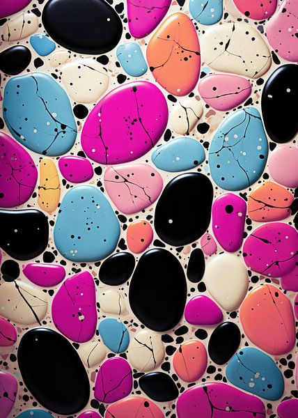 Terrazzo patroon kunst 8 #terrazo van JBJart Justyna Jaszke