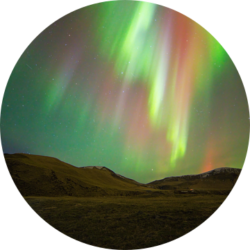 Noorderlicht (Aurora Borealis) in IJsland van Anton de Zeeuw