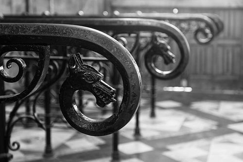 Antique Handrails, Binche Station, Belgium