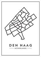Den-haag van boven – abstract lijnenspel met karakter