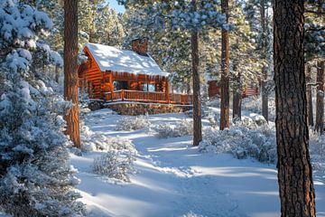 Hut magie winter van Poster Art Shop
