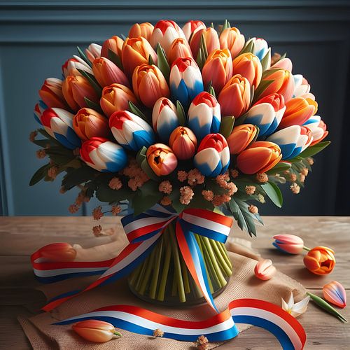 bouquet Dutch tulips Dutch flag