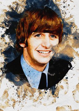 Smudge of Portret Ringo Starr van Gunawan RB