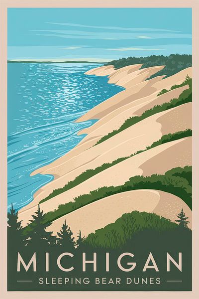 Michigan van Poster Art Shop