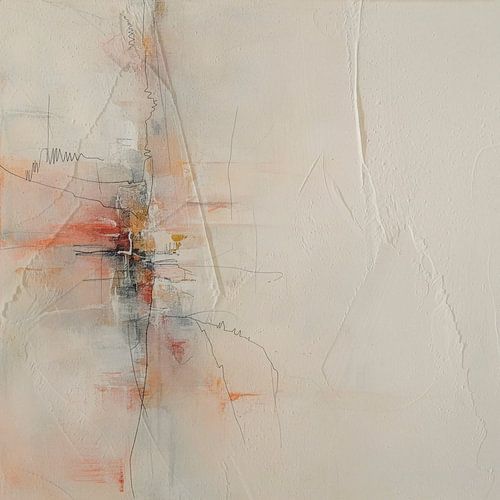 Minimalistische kunst: Serene zachte tinten en structuren - 4