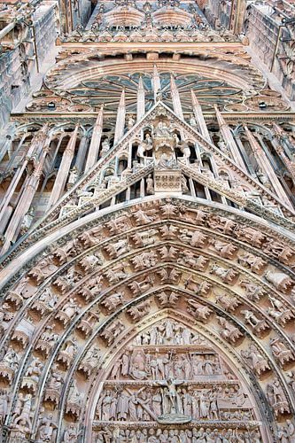 Detail van de Notre-Dame van Straatsburg