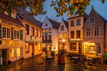 Het nachtelijke Schnoor in Bremen (0181) van Reezyard