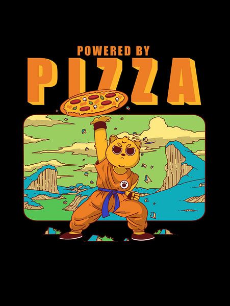 Powered By Pizza by Artthree