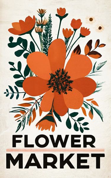 FLOWER MARKET II by ArtDesign by KBK