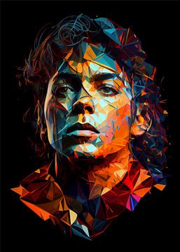Michael Jackson Pop Art von WpapArtist WPAP Artist