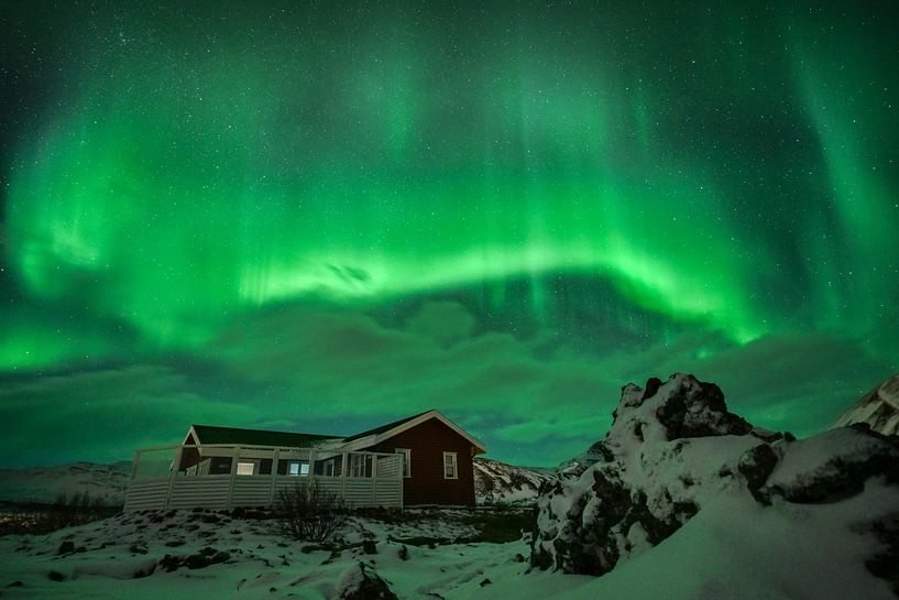 Island, Nordlicht von Marco Verstraaten