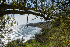 Blick auf das Fischerdorf Vitt am Kap Arkona auf Rügen an der Ostsee