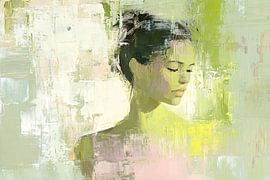 Dreamy abstract portrait woman by Imperial Art House