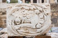 Römischer Steinblock mit Löwe in Beth She An in Israel von Joost Adriaanse Miniaturansicht