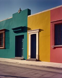 Scène de rue mexicaine colorée sur Studio Allee