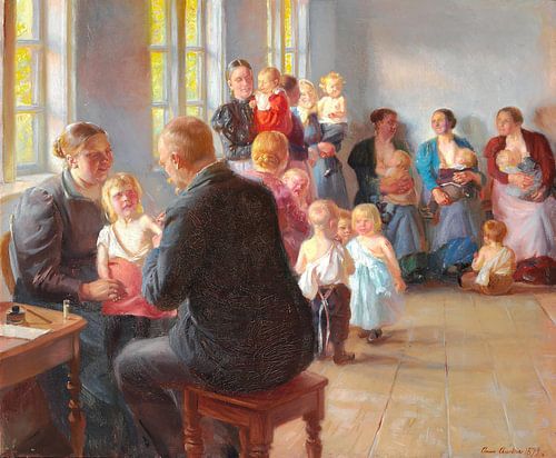 Anna Ancher, Een vaccinatie, 1899