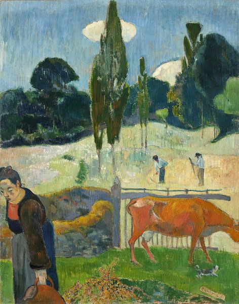 Die rote Kuh, Paul Gauguin von Meisterhafte Meister