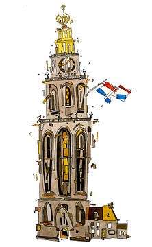 Martinitoren Groningen van Lars Wilting