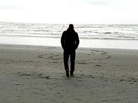 Strandwandeling aan de kust van Bloemendaal