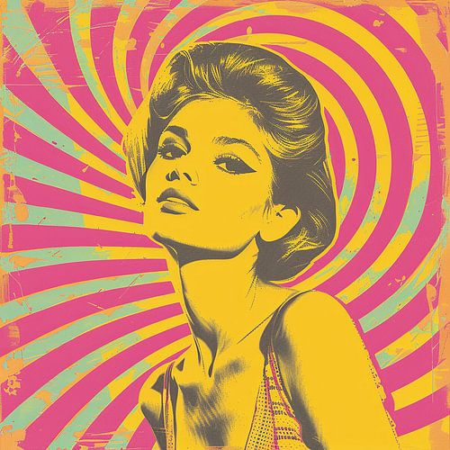 Une beauté vintage rayonnante