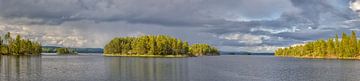 Stora Le lac Vue panoramique sur la Suède sur Sjoerd van der Wal Photographie