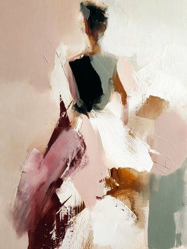 Abstracte vrouw, moderne kunst van Studio Allee