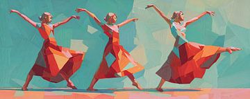 Women's Dance | Rhythmus und anmutige Bewegung von Wunderbare Kunst