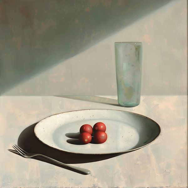 Nature morte aux tomates | Repas silencieux par Caprices d'Art