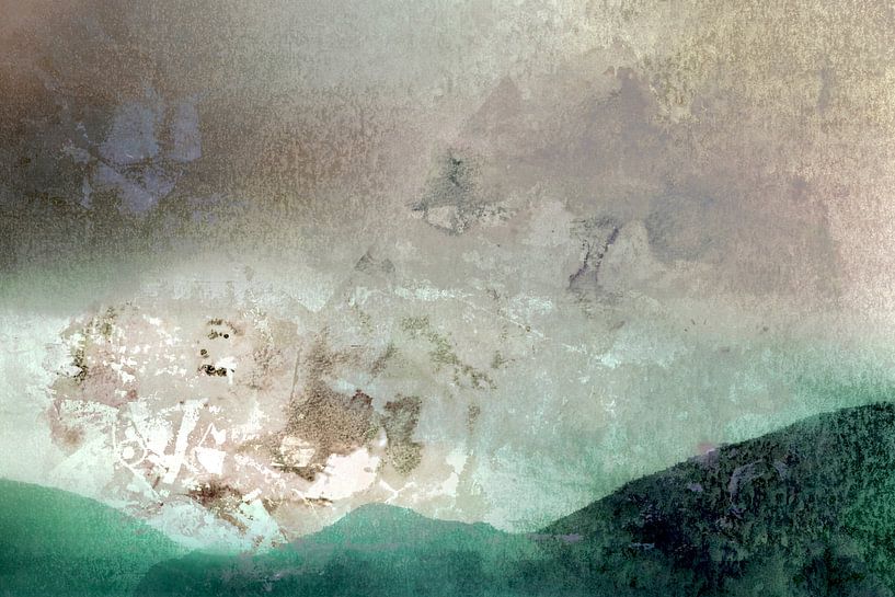 Nordic Autumn Landscape Scandinavia Abstract II by Mad Dog Art