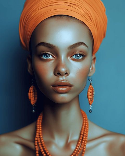 The girl with blue eyes by Carla Van Iersel